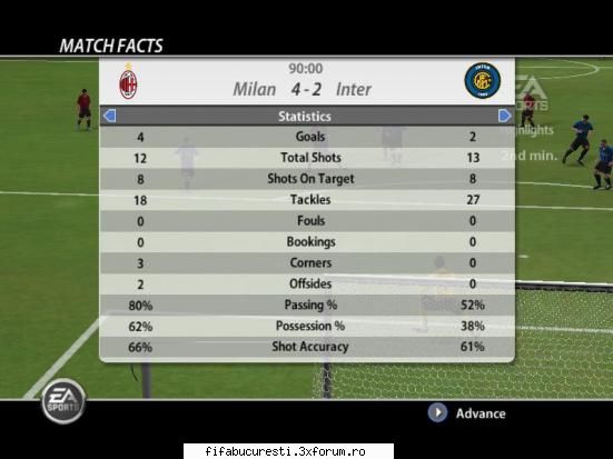ETAPA A 7-a - AC Milan - Inter 4-2 - SERIA B2!
