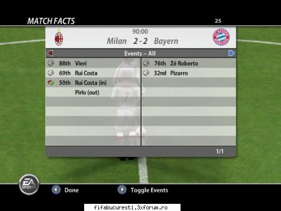 Etapa a 7a - Milan - Bayern 2-2 - DIVIZIA A!