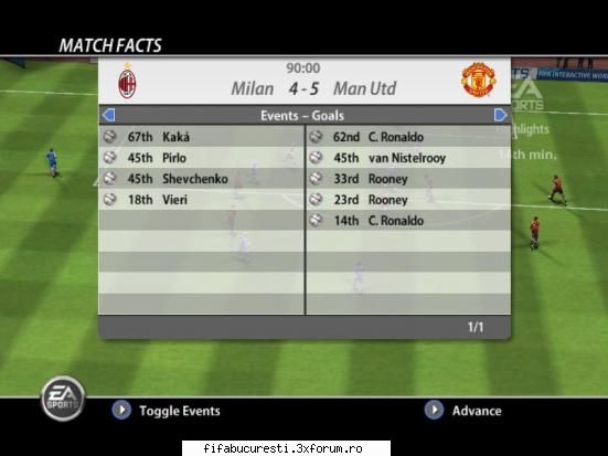 etapa a 8a - Manchester Utd - AC Milan 5 - 4 - DIVIZIA A!
